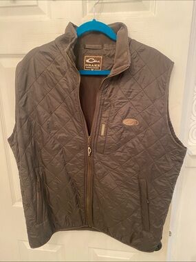 Drake Quilted Vest in Brown Men’s